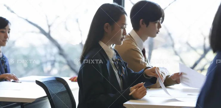 2学期末テストの様子