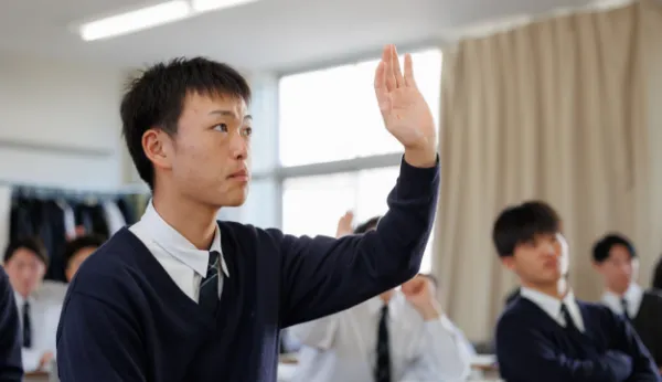 生徒たちの話してる様子